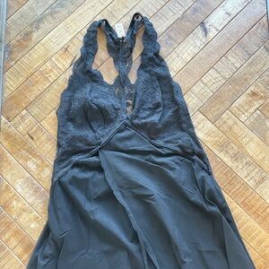 Clo Intimo Women's Fortuna Black Chemise Size XL